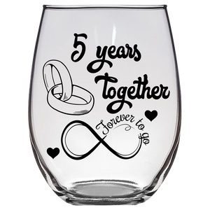 FTG - 5th Anniversary Stemless Wine Glass
