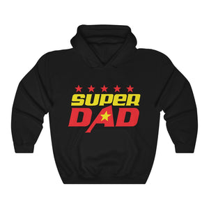 Super Dad Hero Father's Day Men Hoodie Daughter & Son To Dad Hooded Sweatshirt
