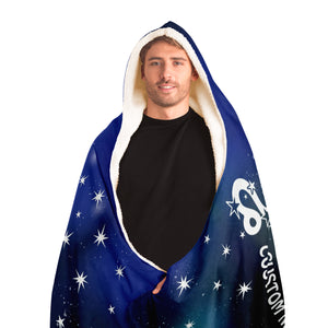 Personalized Leo Horoscope Zodiac Star Sign Hooded Blanket - OLD