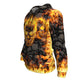 Fire Skull Rider All Over Hoodie - Freedom Look