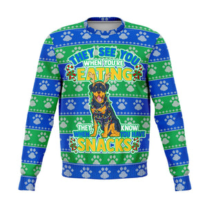 Snacks Rottweiler - Athletic Sweatshirt AOP