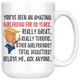 Funny Awesome Girlfriend For 10 Years Coffee Mug, 10th Anniversary Girlfriend Trump Gifts, 10th Anniversary Mug, 10 Years Together With Her (15 oz)