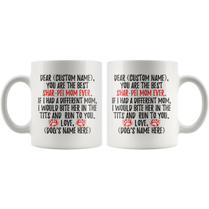 Personalized Best Shar-Pei Mom Coffee Mug (11 oz)