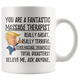 Funny Fantastic Massage Therapist Coffee Mug, Massage Therapist Trump Graduation Gifts, Massage Therapist Christmas Graduation Gift