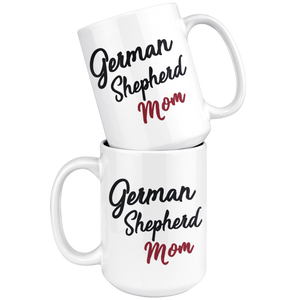 German Shepherd Mom Coffee Mug (15 oz) - Freedom Look