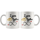 Second Wedding Anniversary Gift For Him And Her, 2nd Anniversary Mug For Husband & Wife, Married 2 Years, 2 Years Together, 2 Years With Her (11 0z)