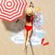 Personalized Unicorn Rainbow Shape Beach Towel