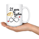 21st Wedding Anniversary Gift For Him And Her, Married For 21 Years, 21st Anniversary Mug For Husband & Wife, 21 Years Together With Her