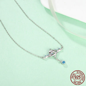 Lovely Dolphin Necklace - Real 925 Sterling Silver - Freedom Look