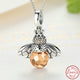 Lovely Bee Ring & Pendant Necklace - Sterling Silver - Freedom Look