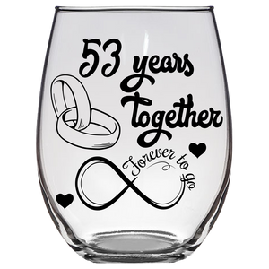 FTG - 53rd Anniversary Stemless Wine Glass