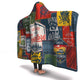 Camping Hiking Exploring Hooded Blanket (Red) - Freedom Look