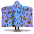 Colorful Butterflies Hooded Blanket (S)