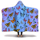 Colorful Butterflies Hooded Blanket (S) - Freedom Look