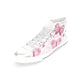 High & Low Top Canvas Women's Shoes - Pink Butterfly With Hearts - Freedom Look