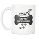 Dapple Dachshund Mug - Dapple Dachshund Ornament - Wiener Dog Dad Mom Mug With Bone And Paws - Great Gift For Daschund Owner - Freedom Look