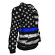 American Blue Flag Police Support All-Over Hoodie - Freedom Look