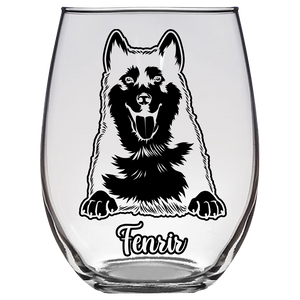 Fenrir - Siberian Husky Stemless Wine Glass