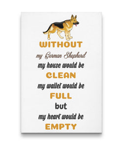 German Shepherd Canvas - Freedom Look