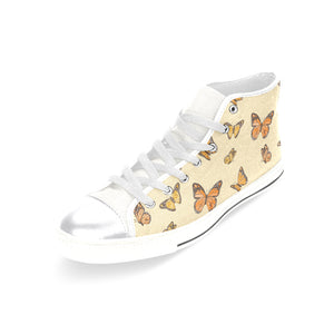 High & Low Top Canvas Women's Shoes - Monarch Butterfly - Freedom Look