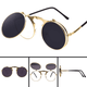 Flip Up Vintage Steampunk Sunglasses - Freedom Look