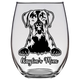 Waylon's Mom - Boxer Dog Mom Stemless Wine Glass