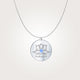 Namaste - Silver Necklace + Sapphire