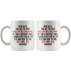 Personalized English Bulldog Memphis Mom Alex Coffee Mug (11 oz)