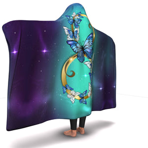Infinity Butterfly Galaxy Hooded Blanket (SB)