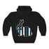 Thin Blue Line Easter Bunny Unisex Hoodie Hooded Sweatshirt