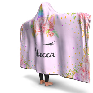 Unicorn Hooded Blanket - Rebecca