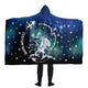 Personalized Sagittarius Horoscope Zodiac Star Sign Hooded Blanket