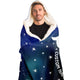 Personalized Taurus Horoscope Zodiac Star Sign Hooded Blanket