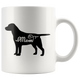 Black Labrador Mom Coffee Mug (11 oz) - Freedom Look