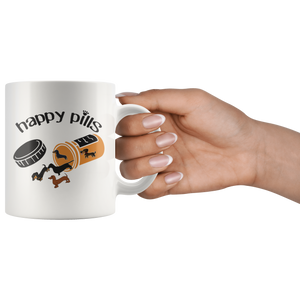 Dachshund Happy Pills Coffee Mug (11 oz) - Freedom Look