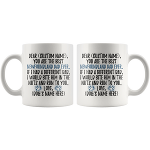Personalized Best Newfoundland Dad Coffee Mug (11 oz)
