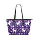 Black & Purple Unicorn Leather Tote Bag - Freedom Look