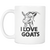Goat Head Coffee Mug - I Love My Goat - I Like Goats - Goat Owner Gifts - 3D Goat - Got Goats - Great Gift For Goat Mama Dad Mom Lady (11 oz) - Freedom Look