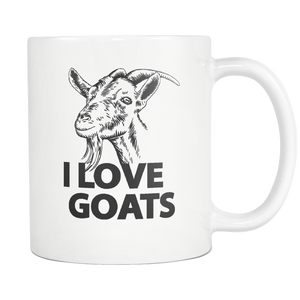 Goat Head Coffee Mug - I Love My Goat - I Like Goats - Goat Owner Gifts - 3D Goat - Got Goats - Great Gift For Goat Mama Dad Mom Lady (11 oz) - Freedom Look