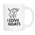 Goat Head Coffee Mug - I Love My Goat - I Like Goats - Goat Owner Gifts - 3D Goat - Got Goats - Great Gift For Goat Mama Dad Mom Lady (11 oz) - Freedom Look