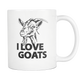 Goat Head Coffee Mug - I Love My Goat - I Like Goats - Goat Owner Gifts - 3D Goat - Got Goats - Great Gift For Goat Mama Dad Mom Lady (11 oz) - Freedom Look