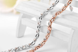 High-Quality Rose Gold & Silver Color Bracelet - Freedom Look