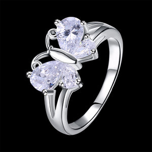 Butterfly Silver Color Ring - FREE SHIPPING - Freedom Look