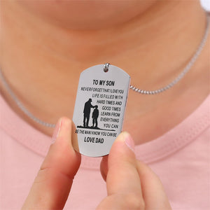 To My Son & To My Daughter Pendant Necklace - Freedom Look