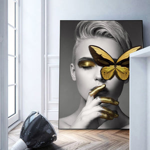 Butterfly Canvas Painting For Living Room - Freedom Look
