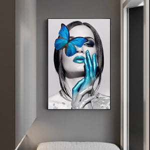 Butterfly Canvas Painting For Living Room - Freedom Look