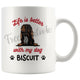 Personalized Afghan Hound Dog Mom Dad Mug, Custom Dog's Name Gift