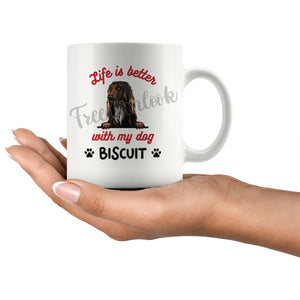 Personalized Afghan Hound Dog Mom Dad Mug, Custom Dog's Name Gift