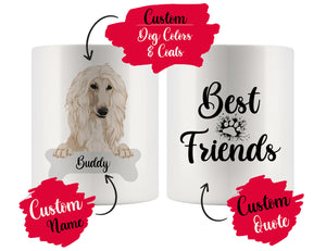 Personalized Afghan Hound Dog Rescue Mom Dad Mug, Best Dog Owner Gift