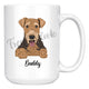 Personalized Airedale Terrier Dog Mom Dad Mug, Funny Dog Owner Gift